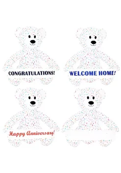 Cheap 😀 Sprinkles the Celebration Bear Inflatable Yard Decoration - 6 ft by Sunnydaze Decor 😉 -Sunnydaze Decor Shop Belk 8072