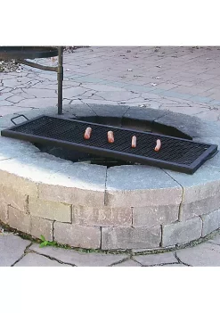 Best deal 🌟 36 in Black Steel X-Marks Fire Pit Cooking Grill with Handles by Sunnydaze Decor ⌛