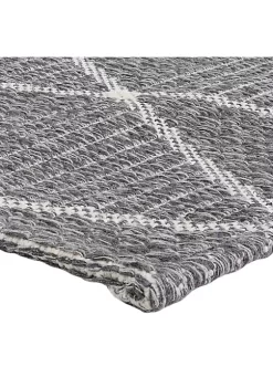 Cheapest 🌟 Sunnydaze Lattice Perfection Indoor Area Rug in Charcoal - 5 x 7 Foot by Sunnydaze Decor 🌟 -Sunnydaze Decor Shop Belk 8100