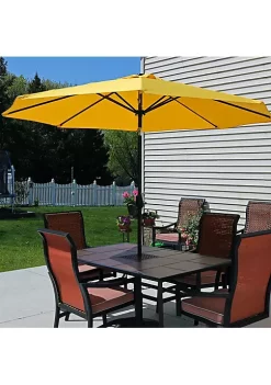 Cheapest 🛒 9 ft Aluminum Patio Umbrella with Tilt and Crank - Gold by Sunnydaze Decor 🎉 -Sunnydaze Decor Shop Belk 8125