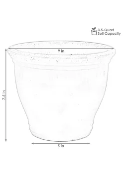 Cheap 🔥 Sunnydaze Studio Ceramic Indoor/Outdoor Planter - Gray - 9-Inch - Set of 2 by Sunnydaze Decor 😍 -Sunnydaze Decor Shop Belk 8139