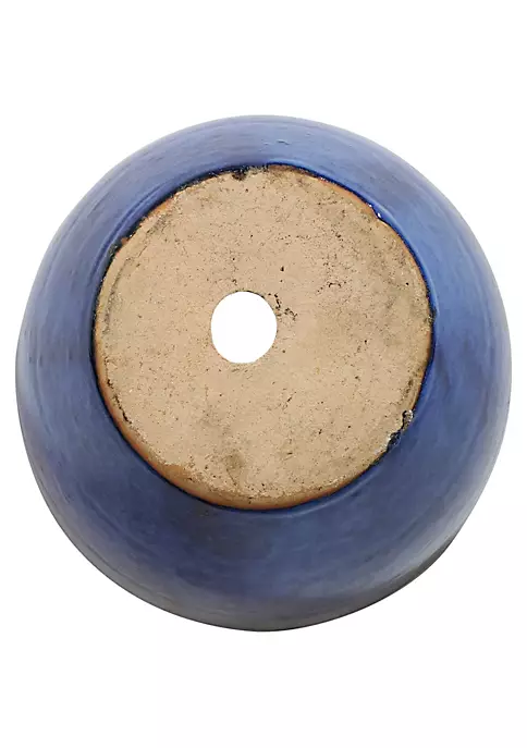 Promo 😍 8 in Resort Glazed Ceramic Planter - Imperial Blue - Set of 2 by Sunnydaze Decor 😉 5 Promo 😍 8 in Resort Glazed Ceramic Planter - Imperial Blue - Set of 2 by Sunnydaze Decor 😉 - Image 3