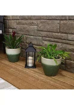 Top 10 🥰 Sunnydaze Resort Ceramic Indoor/Outdoor Planter - Seafoam - 8-Inch - Set of 2 by Sunnydaze Decor ⭐