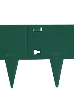 Deals ✔️ 5-Piece Steel Garden Border Fence Set - 16 ft - Green by Sunnydaze Decor ⌛ -Sunnydaze Decor Shop Belk 8237