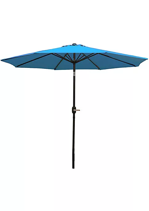 Hot Sale 🤩 9 ft Aluminum Patio Umbrella with Tilt and Crank - Turquoise by Sunnydaze Decor 🤩 4 Hot Sale 🤩 9 ft Aluminum Patio Umbrella with Tilt and Crank - Turquoise by Sunnydaze Decor 🤩 - Image 2