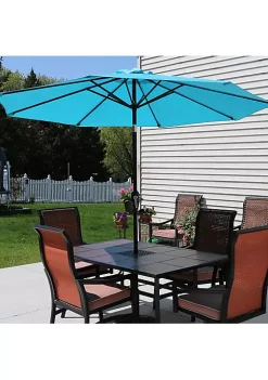 Hot Sale 🤩 9 ft Aluminum Patio Umbrella with Tilt and Crank - Turquoise by Sunnydaze Decor 🤩 13 Hot Sale 🤩 9 ft Aluminum Patio Umbrella with Tilt and Crank - Turquoise by Sunnydaze Decor 🤩 -Sunnydaze Decor Shop Belk 8297
