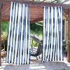 Outlet 🌟 Indoor/Outdoor Curtain Panel - Stripe - 52 in x 108 in - Set of 2 by Sunnydaze Decor 👍