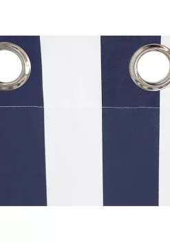 Outlet 🌟 Indoor/Outdoor Curtain Panel - Stripe - 52 in x 108 in - Set of 2 by Sunnydaze Decor 👍 -Sunnydaze Decor Shop Belk 8321