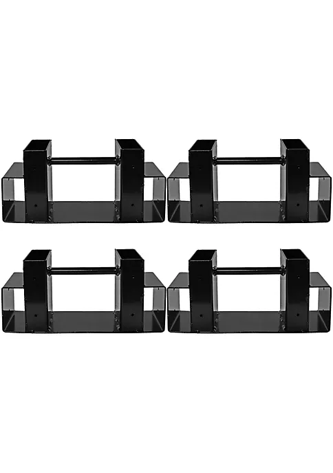 Flash Sale 🌟 Powder-Coated Steel Adjustable Log Storage Brackets - Set of 2 by Sunnydaze Decor 😉 4 Flash Sale 🌟 Powder-Coated Steel Adjustable Log Storage Brackets - Set of 2 by Sunnydaze Decor 😉 - Image 2