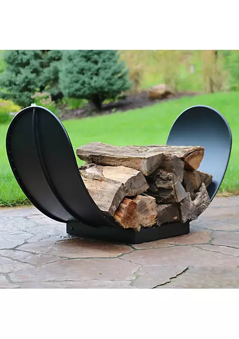 Outlet ๐คฉ Sunnydaze Curved Black Steel Firewood Log Rack - 3-Foot by Sunnydaze Decor ๐ 7 Outlet ๐คฉ Sunnydaze Curved Black Steel Firewood Log Rack - 3-Foot by Sunnydaze Decor ๐ - Image 5