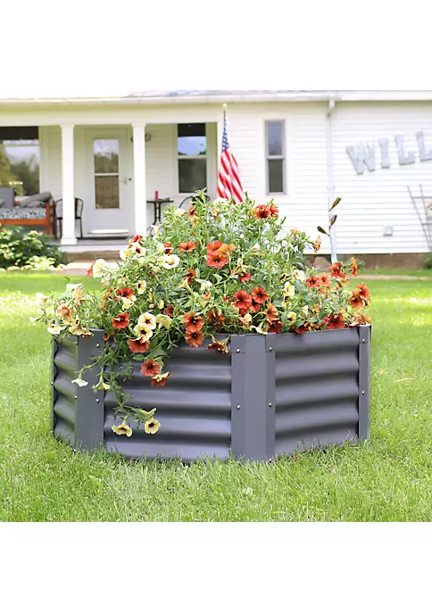 Brand new ๐ Powder-Coated Steel Hexagon Raised Garden Bed - Green - 41 in by Sunnydaze Decor โ๏ธ 8 Brand new ๐ Powder-Coated Steel Hexagon Raised Garden Bed - Green - 41 in by Sunnydaze Decor โ๏ธ - Image 6