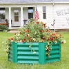 Wholesale 😉 Powder-Coated Steel Hexagon Raised Garden Bed - Green - 41 in by Sunnydaze Decor ⌛ -Sunnydaze Decor Shop Belk 8411