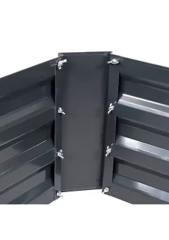 Best deal 🤩 Galvanized Steel Rectangle Raised Garden Bed - 47 in - Dark Gray by Sunnydaze Decor 🎉 -Sunnydaze Decor Shop Belk 8419