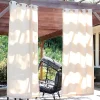 Buy 🤩 Modern Outdoor Curtain Panel - Beige - 52 in x 96 in - Set of 2 by Sunnydaze Decor 🔥 -Sunnydaze Decor Shop Belk 8435