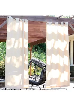 Buy 🤩 Modern Outdoor Curtain Panel - Beige - 52 in x 96 in - Set of 2 by Sunnydaze Decor 🔥 -Sunnydaze Decor Shop Belk 8440