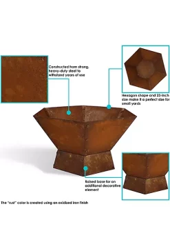 Best Sale 😍 23 in Rustic Affinity Steel Fire Pit with Pedestal Stand by Sunnydaze Decor ⭐ 9 Best Sale 😍 23 in Rustic Affinity Steel Fire Pit with Pedestal Stand by Sunnydaze Decor ⭐ -Sunnydaze Decor Shop Belk 849