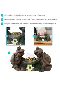 Promo ✨ Tic Tac Toe Turtles Garden Statue by Sunnydaze Decor 👏 -Sunnydaze Decor Shop Belk 8502
