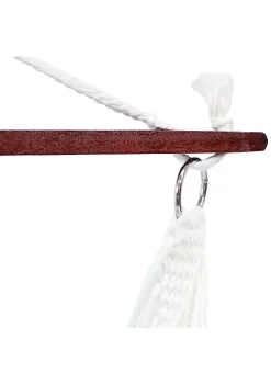 Flash Sale 🎉 Sunnydaze Hanging Hammock Chair Swing with Bar and Padded Back by Sunnydaze Decor ❤️ -Sunnydaze Decor Shop Belk 8512