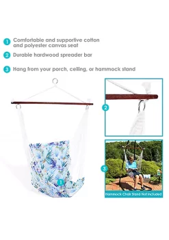 Flash Sale 🎉 Sunnydaze Hanging Hammock Chair Swing with Bar and Padded Back by Sunnydaze Decor ❤️ -Sunnydaze Decor Shop Belk 8513
