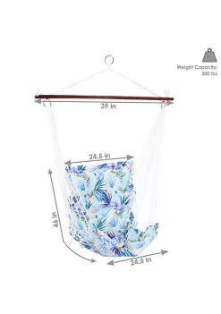 Flash Sale 🎉 Sunnydaze Hanging Hammock Chair Swing with Bar and Padded Back by Sunnydaze Decor ❤️ -Sunnydaze Decor Shop Belk 8514
