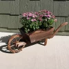 Outlet ✔️ Natural Wooden Fir Decorative Wheelbarrow Garden Planter by Sunnydaze Decor 🎉 -Sunnydaze Decor Shop Belk 8516