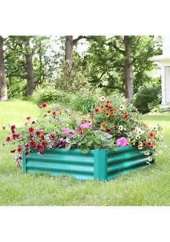 Cheapest 💯 Sunnydaze Powder-Coated Steel Raised Garden Bed - 47-Inch Rectangle - Green by Sunnydaze Decor ⭐