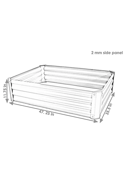 Cheapest ๐ฏ Sunnydaze Powder-Coated Steel Raised Garden Bed - 47-Inch Rectangle - Green by Sunnydaze Decor โญ 6 Cheapest ๐ฏ Sunnydaze Powder-Coated Steel Raised Garden Bed - 47-Inch Rectangle - Green by Sunnydaze Decor โญ - Image 4