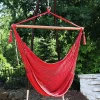 Best Pirce 🛒 Extra Large Polyester Rope Hammock Chair and Spreader Bar - Red by Sunnydaze Decor 🌟 -Sunnydaze Decor Shop Belk 8551