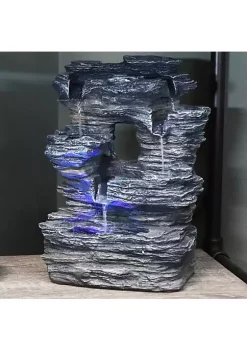 Buy 🔥 Five Stream Polyresin Indoor Fountain with Color LEDs - 13.5 in by Sunnydaze Decor 😉 -Sunnydaze Decor Shop Belk 8599