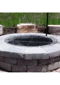 Hot Sale 💯 36 in Chrome Plated Metal Folding Fire Pit Cooking Grate by Sunnydaze Decor ✔️