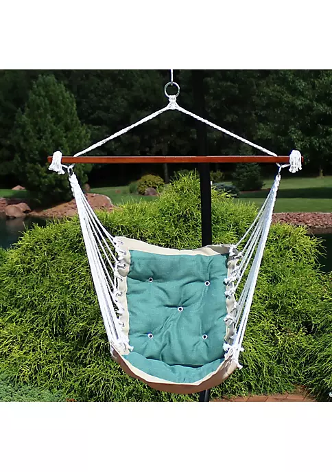 Budget 🥰 Polyester Fabric Victorian Hammock Chair with Cushion - Sea Grass by Sunnydaze Decor 🎁 3 Budget 🥰 Polyester Fabric Victorian Hammock Chair with Cushion - Sea Grass by Sunnydaze Decor 🎁