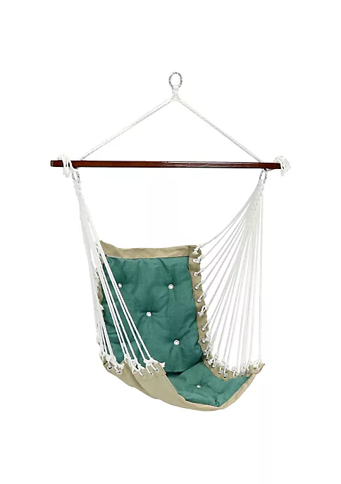 Budget 🥰 Polyester Fabric Victorian Hammock Chair with Cushion - Sea Grass by Sunnydaze Decor 🎁 4 Budget 🥰 Polyester Fabric Victorian Hammock Chair with Cushion - Sea Grass by Sunnydaze Decor 🎁 - Image 2