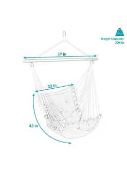 Budget 🥰 Polyester Fabric Victorian Hammock Chair with Cushion - Sea Grass by Sunnydaze Decor 🎁 10 Budget 🥰 Polyester Fabric Victorian Hammock Chair with Cushion - Sea Grass by Sunnydaze Decor 🎁 -Sunnydaze Decor Shop Belk 8623