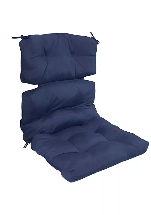 Budget ๐ Indoor/Outdoor Olefin Tufted High-Back Chair Cushion - Blue by Sunnydaze Decor ๐ 4 Budget ๐ Indoor/Outdoor Olefin Tufted High-Back Chair Cushion - Blue by Sunnydaze Decor ๐ - Image 2