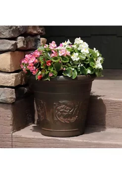 Best reviews of 🎉 16 in Arabella Polyresin Planter with UV-Resistance - Rust by Sunnydaze Decor 👍