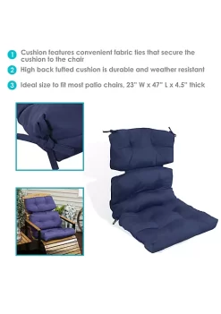 Budget ๐ Indoor/Outdoor Olefin Tufted High-Back Chair Cushion - Blue by Sunnydaze Decor ๐ 11 Budget ๐ Indoor/Outdoor Olefin Tufted High-Back Chair Cushion - Blue by Sunnydaze Decor ๐ -Sunnydaze Decor Shop Belk 865