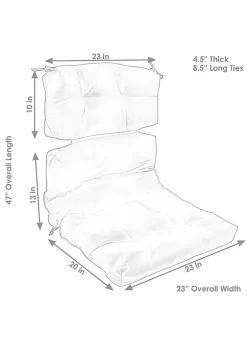 Budget ๐ Indoor/Outdoor Olefin Tufted High-Back Chair Cushion - Blue by Sunnydaze Decor ๐ 12 Budget ๐ Indoor/Outdoor Olefin Tufted High-Back Chair Cushion - Blue by Sunnydaze Decor ๐ -Sunnydaze Decor Shop Belk 866