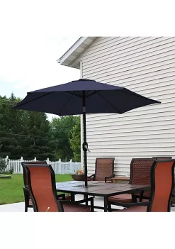 Cheap ⭐ 7.5 ft Aluminum Patio Umbrella with Tilt and Crank - Blue by Sunnydaze Decor ❤️ -Sunnydaze Decor Shop Belk 8690