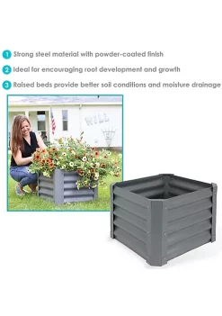 Brand new 🤩 Powder-Coated Steel Square Raised Garden Bed - Gray - 22 in by Sunnydaze Decor 🤩 11 Brand new 🤩 Powder-Coated Steel Square Raised Garden Bed - Gray - 22 in by Sunnydaze Decor 🤩 -Sunnydaze Decor Shop Belk 8705