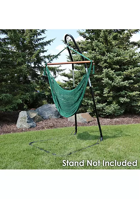 Promo ๐ฅ Sunnydaze Hanging Caribbean XL Hammock Chair - Green by Sunnydaze Decor โค๏ธ 6 Promo ๐ฅ Sunnydaze Hanging Caribbean XL Hammock Chair - Green by Sunnydaze Decor โค๏ธ - Image 4