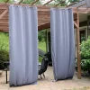 Best reviews of 😉 Outdoor Blackout Curtain Panel - Gray - 52 in x 120 in - Set of 2 by Sunnydaze Decor 🧨 -Sunnydaze Decor Shop Belk 8741