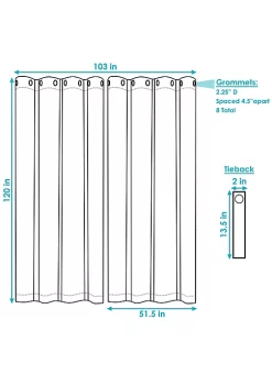 Best reviews of 😉 Outdoor Blackout Curtain Panel - Gray - 52 in x 120 in - Set of 2 by Sunnydaze Decor 🧨 -Sunnydaze Decor Shop Belk 8745