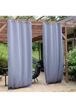 Best reviews of 😉 Outdoor Blackout Curtain Panel - Gray - 52 in x 120 in - Set of 2 by Sunnydaze Decor 🧨 -Sunnydaze Decor Shop Belk 8746