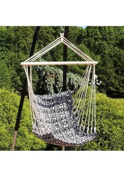 Cheapest 🔥 Polycotton Padded Hammock Chair with Spreader Bar - Ancient Print by Sunnydaze Decor ✨ -Sunnydaze Decor Shop Belk 8788
