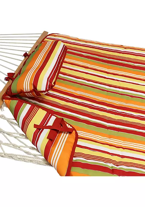 Budget ❤️ Sunnydaze Quilted Hammock Pad and Pillow Set - Tropical Orange by Sunnydaze Decor 😀 5 Budget ❤️ Sunnydaze Quilted Hammock Pad and Pillow Set - Tropical Orange by Sunnydaze Decor 😀 - Image 3