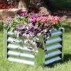 Cheap 👏 Galvanized Steel Square Raised Garden Bed - Gray - 22 in by Sunnydaze Decor 👍 -Sunnydaze Decor Shop Belk 8845