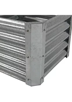 Cheap 👏 Galvanized Steel Square Raised Garden Bed - Gray - 22 in by Sunnydaze Decor 👍 -Sunnydaze Decor Shop Belk 8847
