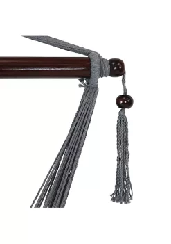 Best reviews of 😉 Extra Large Polyester Rope Hammock Chair with Spreader Bar - Gray by Sunnydaze Decor ✨ -Sunnydaze Decor Shop Belk 8864