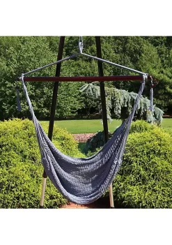 Best reviews of 😉 Extra Large Polyester Rope Hammock Chair with Spreader Bar - Gray by Sunnydaze Decor ✨ -Sunnydaze Decor Shop Belk 8865