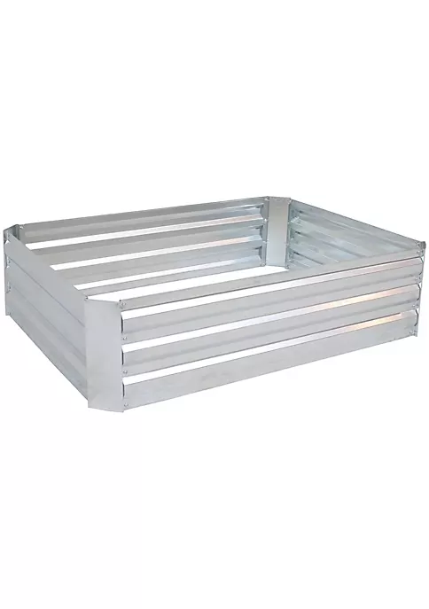 Cheapest ๐ Galvanized Steel Rectangle Raised Garden Bed - 47 in - Silver by Sunnydaze Decor โญ 4 Cheapest ๐ Galvanized Steel Rectangle Raised Garden Bed - 47 in - Silver by Sunnydaze Decor โญ - Image 2